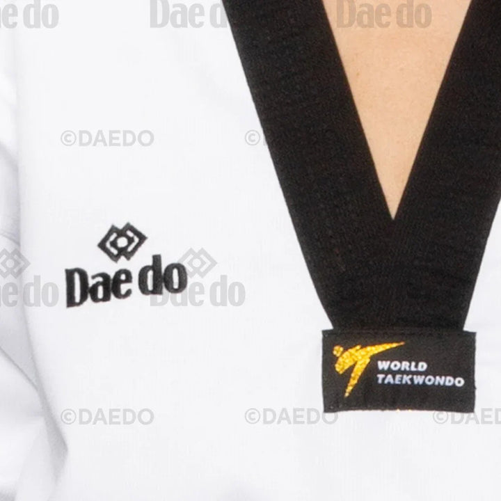 Daedo WT Approved V-Neck Ribbed Taekwondo Dobok - Sambo Store Australasia