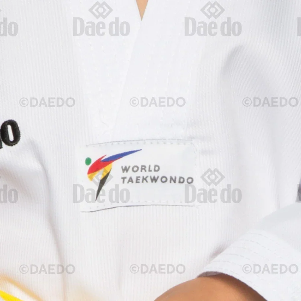 Daedo WT Approved V-Neck Ribbed Taekwondo Dobok - Sambo Store Australasia