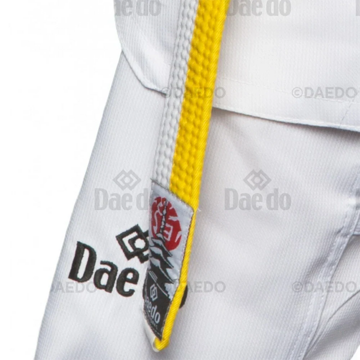Daedo WT Approved V-Neck Ribbed Taekwondo Dobok - Sambo Store Australasia
