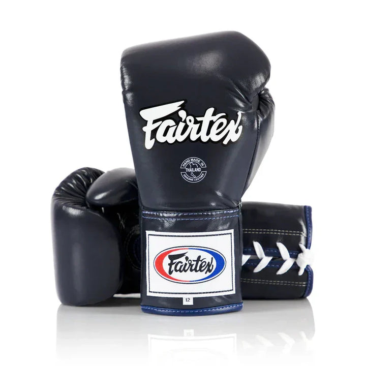 Fairtex BGL6 Professional Leather Lace-Up Fight Gloves - Sambo Store Australasia