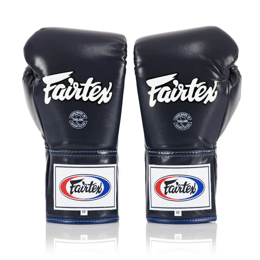 Fairtex BGL6 Professional Leather Lace-Up Fight Gloves - Sambo Store Australasia
