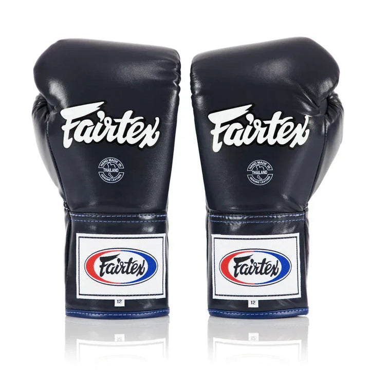 Fairtex BGL6 Professional Leather Lace-Up Fight Gloves - Sambo Store Australasia