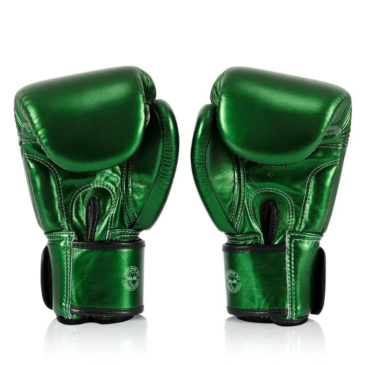 Fairtex BGV22 Metallic Boxing Gloves — Green — view 4