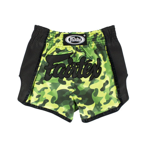 Fairtex Green Camo Slim Cut Muay Thai Shorts - Sambo Store Australasia
