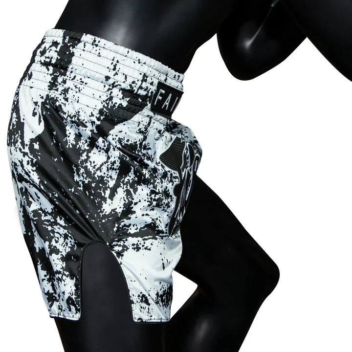 Fairtex Grunge White Muay Thai Shorts - Sambo Store Australasia