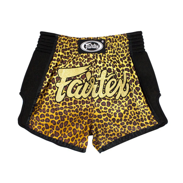 Fairtex Leopard Slim Cut Muay Thai Shorts - Sambo Store Australasia