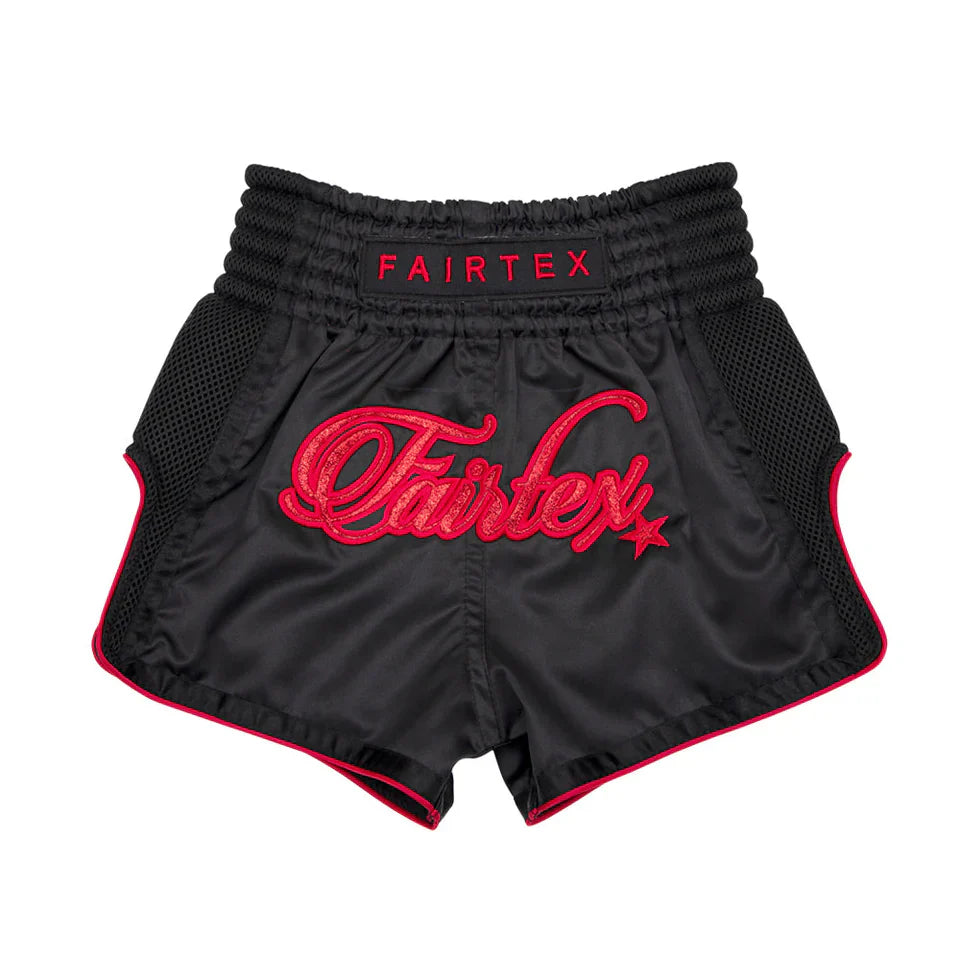 Fairtex Midnight Red Kids Muay Thai Shorts - Sambo Store Australasia