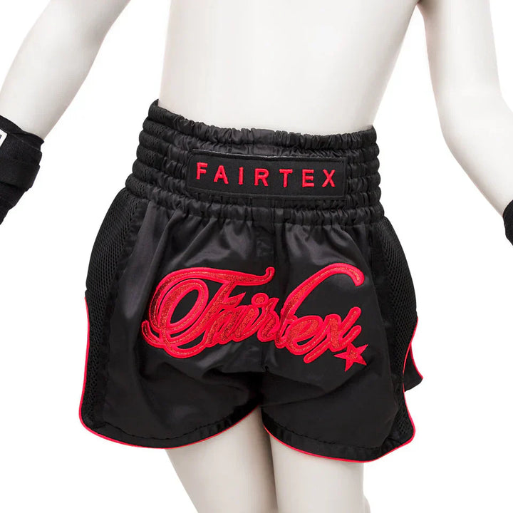 Fairtex Midnight Red Kids Muay Thai Shorts - Sambo Store Australasia