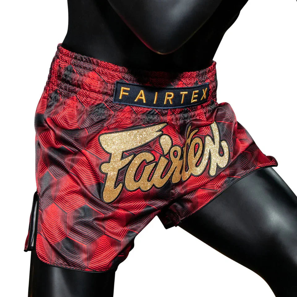 Fairtex Stealth Red Muay Thai Shorts - Sambo Store Australasia