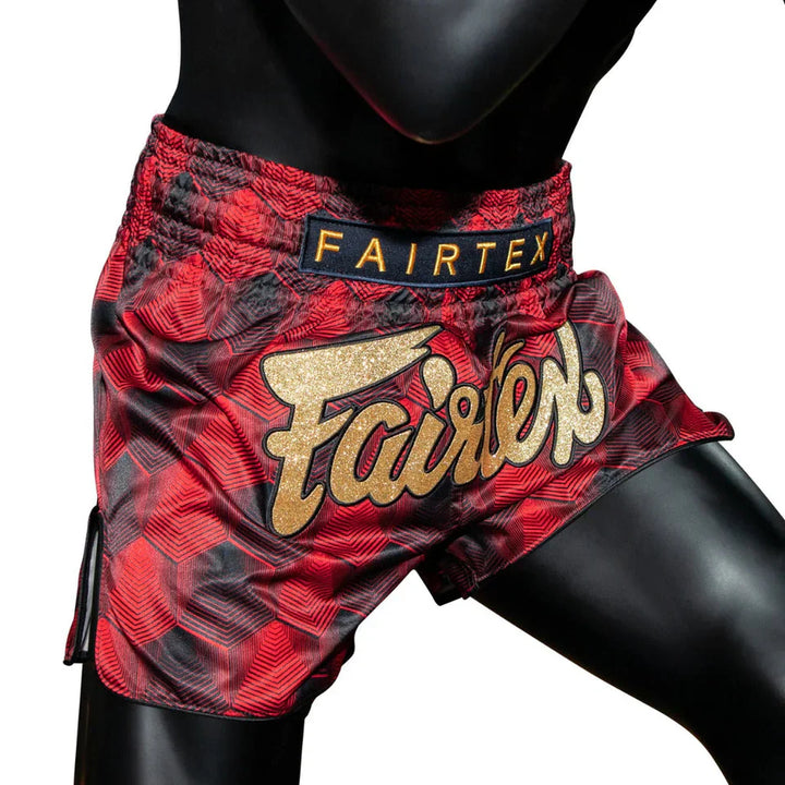 Fairtex Stealth Red Muay Thai Shorts - Sambo Store Australasia