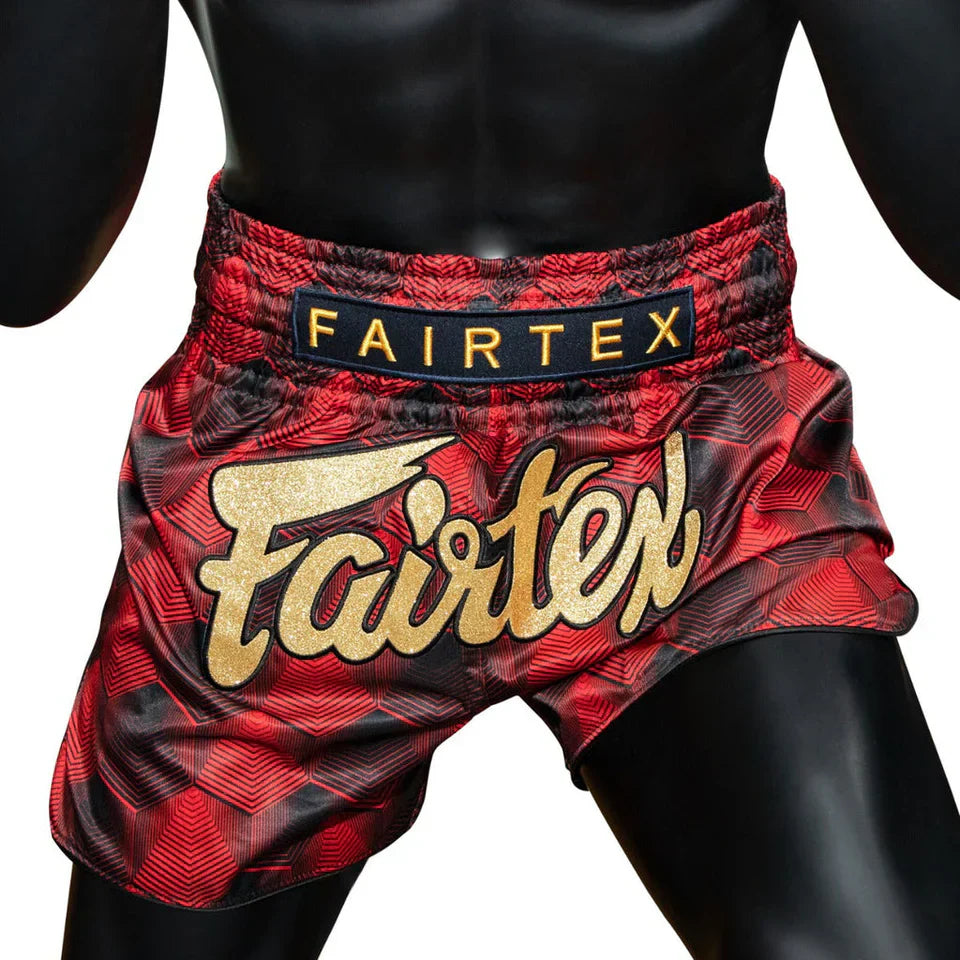Fairtex Stealth Red Muay Thai Shorts - Sambo Store Australasia