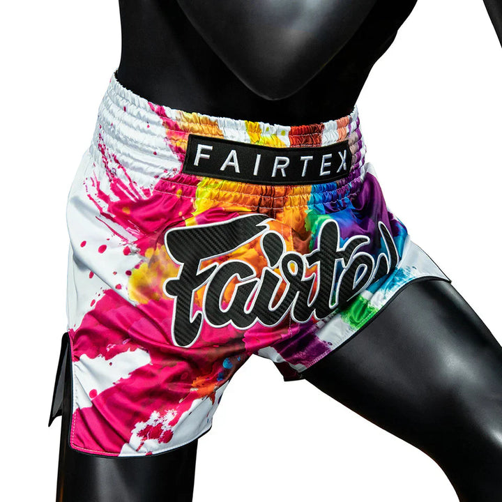 Fairtex White Funky Soul Muay Thai Shorts - Sambo Store Australasia