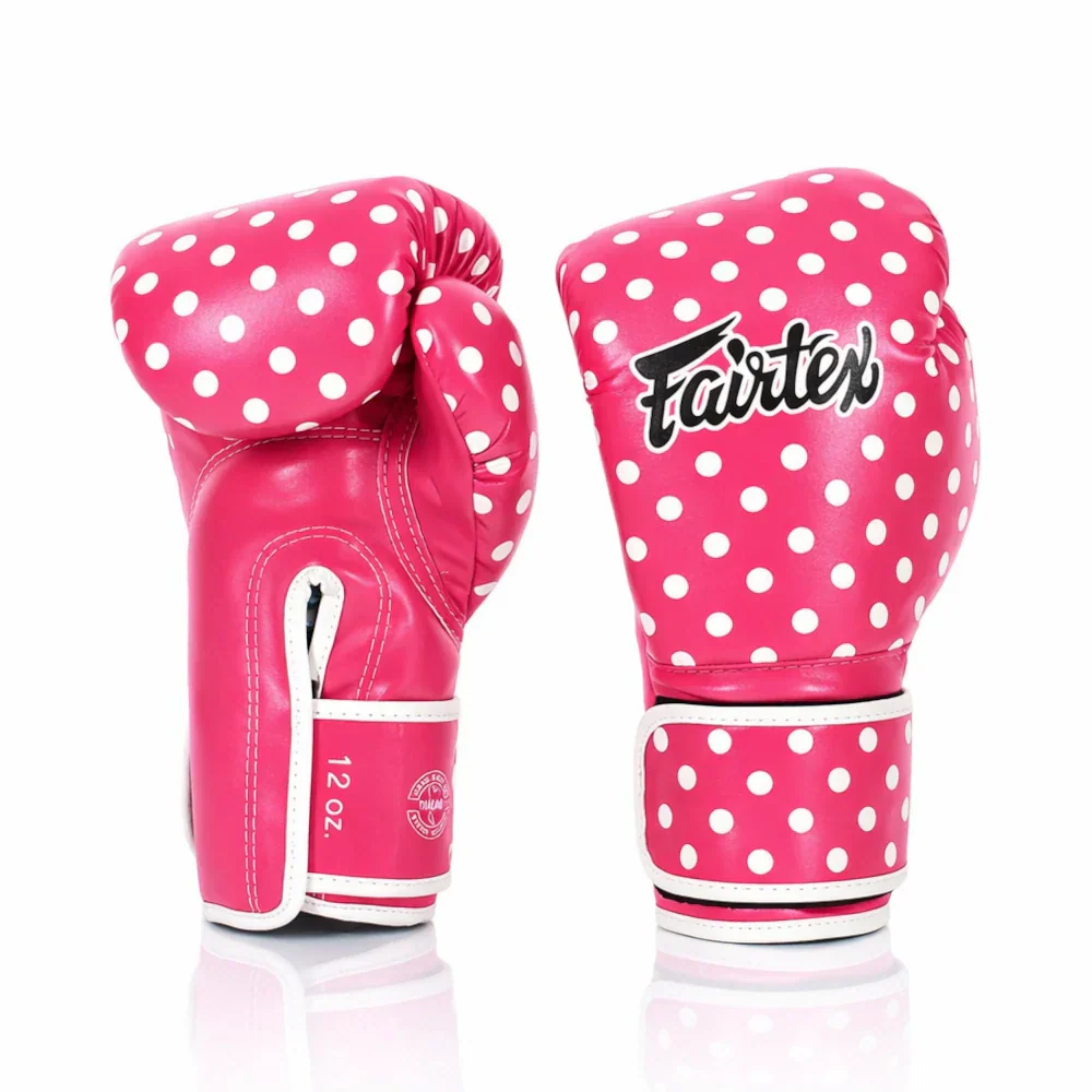 Fairtex BGV14 Microfibre Boxing Gloves - Art Collections - Polka Dot - Sambo Store Australasia