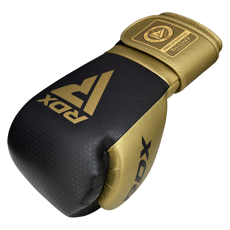 RDX L2 Mark Pro Sparring Boxing Gloves Hook and loop Black / Golden - Sambo Store Australasia