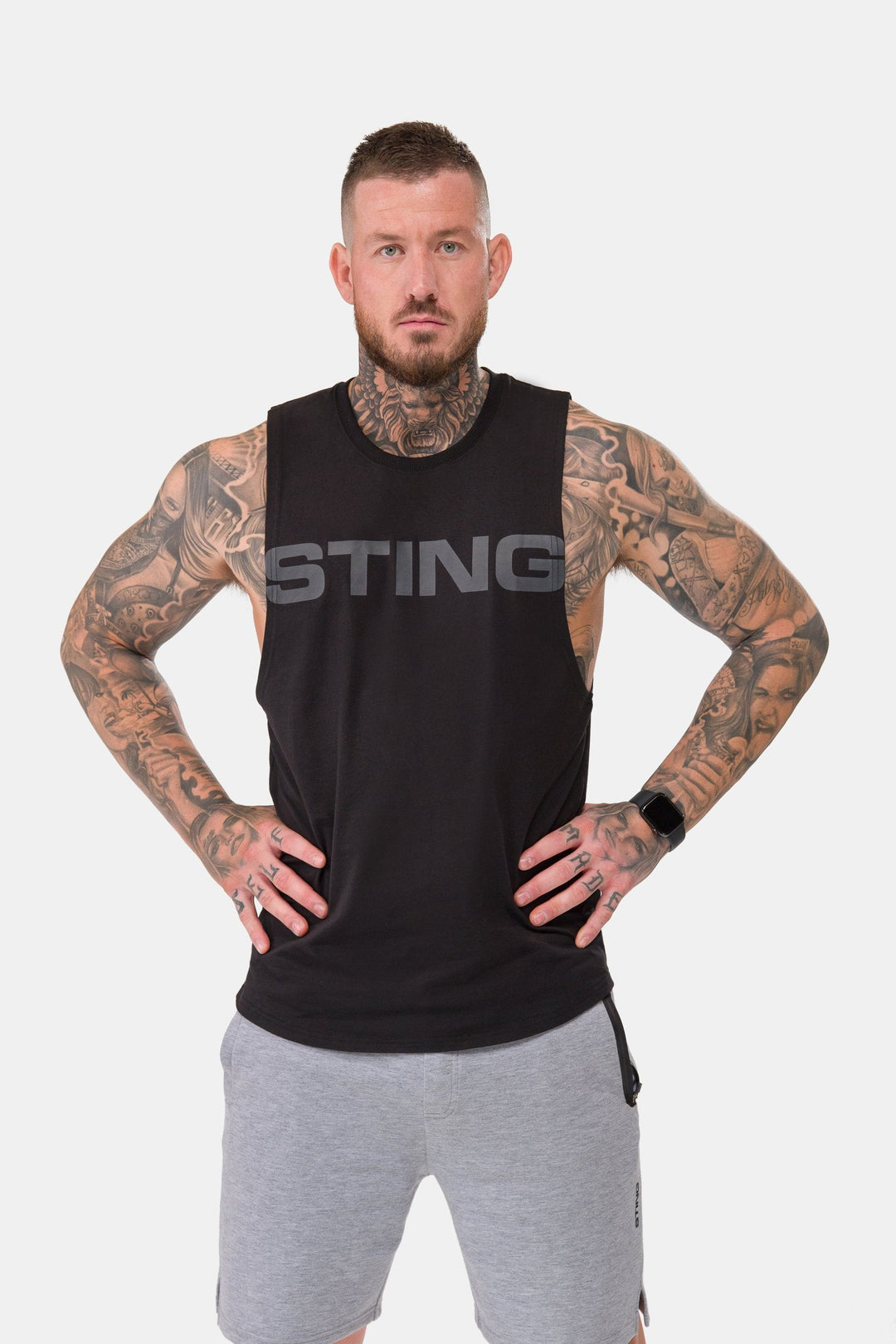 Sting Titan Muscle Singlet | High-Airflow Cut & Performance Cotton Blend