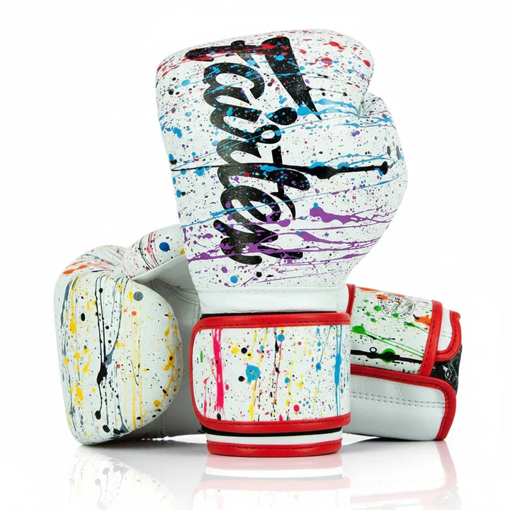 Fairtex BGV14 Microfibre Boxing Gloves - Art Collections - Painter/White - Sambo Store Australasia