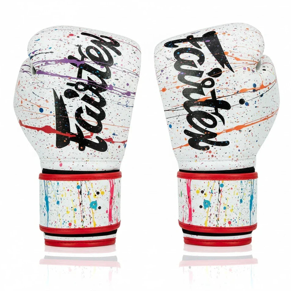 Fairtex BGV14 Microfibre Boxing Gloves - Art Collections - Painter/White - Sambo Store Australasia