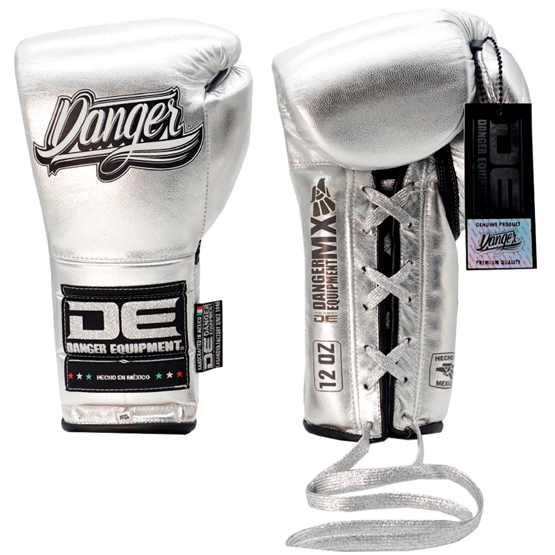 Boxing Pro Gloves Laces Danger Mx Platinum - Sambo Store Australasia