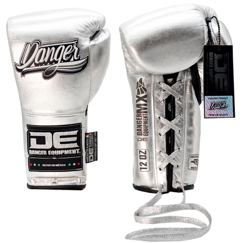 Boxing Pro Gloves Laces Danger Mx Platinum - Sambo Store Australasia