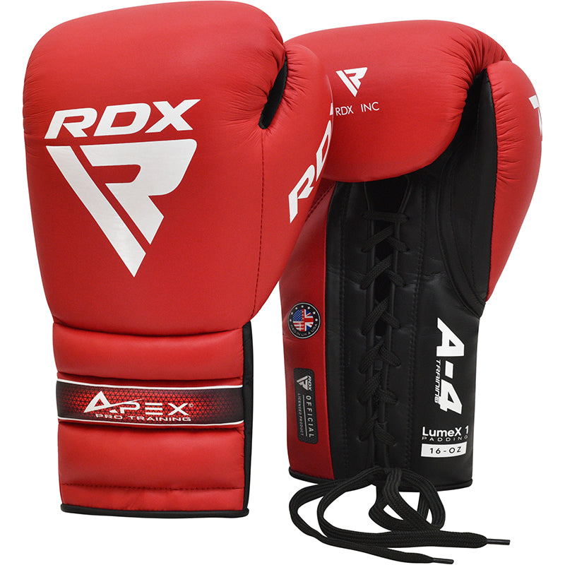 RDX APEX Lace up Training/Sparring Boxing Gloves - Sambo Store Australasia