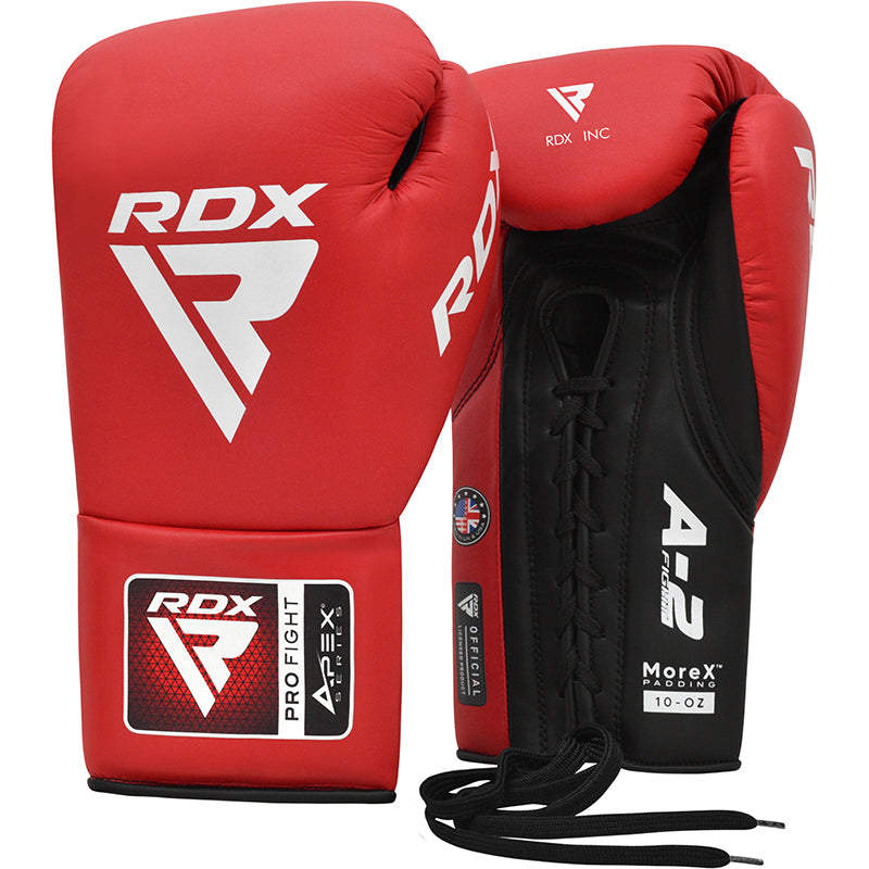 RDX APEX Competition/Fight Lace Up Boxing Gloves - Sambo Store Australasia