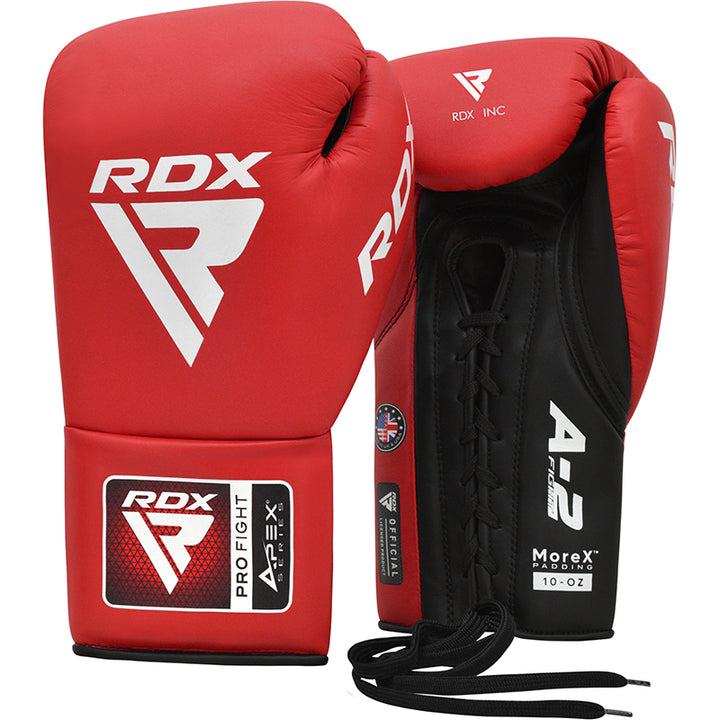 RDX APEX Competition/Fight Lace Up Boxing Gloves - Sambo Store Australasia