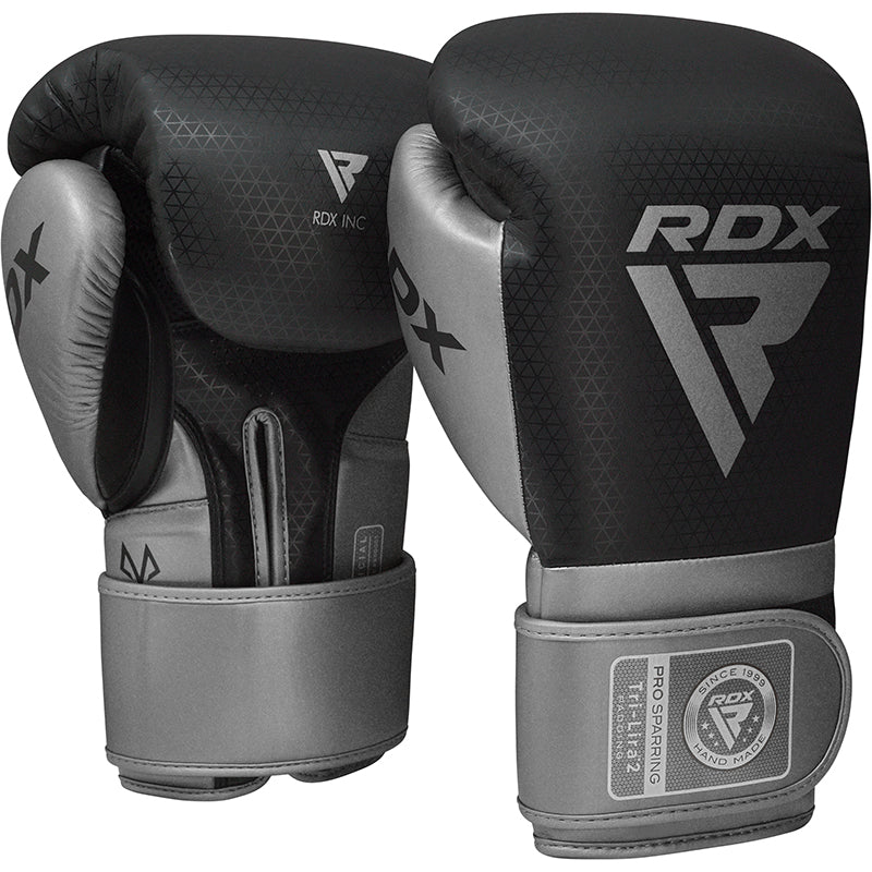 RDX L2 Mark Pro Sparring Boxing Gloves Hook and loop Black / Golden - Sambo Store Australasia