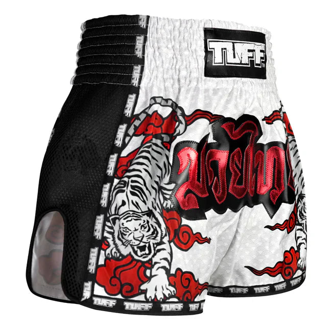 TUFF Double Tiger Retro Muay Thai Shorts - Sambo Store Australasia