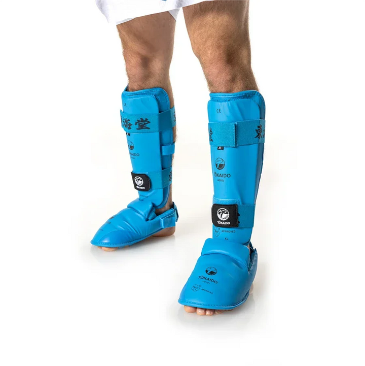 Tokaido WKF Approved Karate Shin Instep and Heel Guards - Sambo Store Australasia