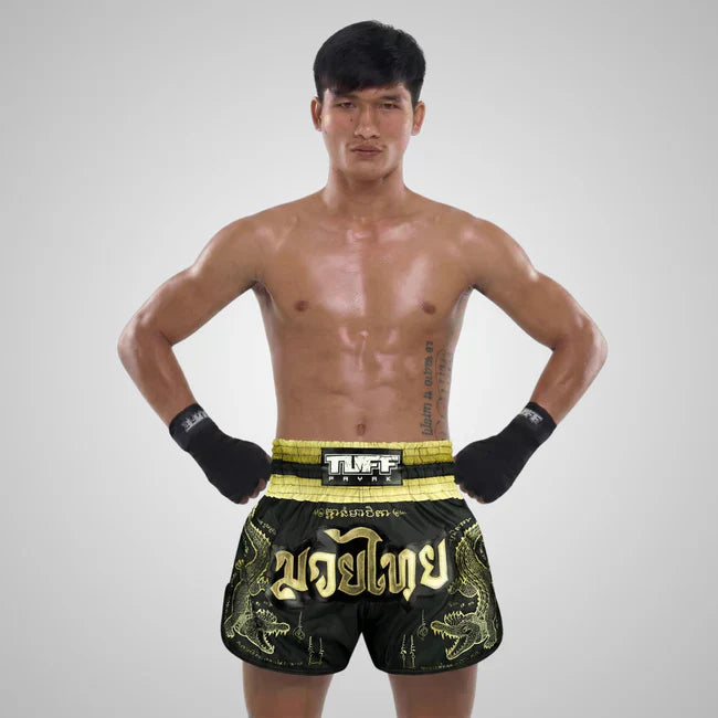 TUFF Chalawan Yantra Retro Muay Thai Shorts - Sambo Store Australasia