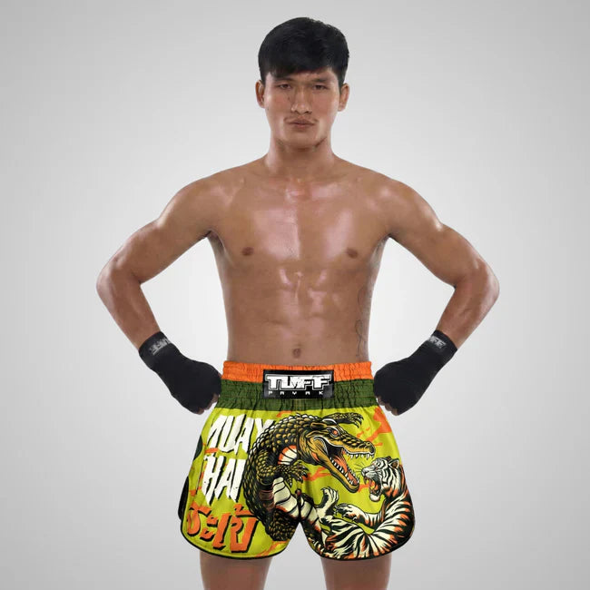 TUFF Lord of the Deep Retro Muay Thai Shorts - Sambo Store Australasia