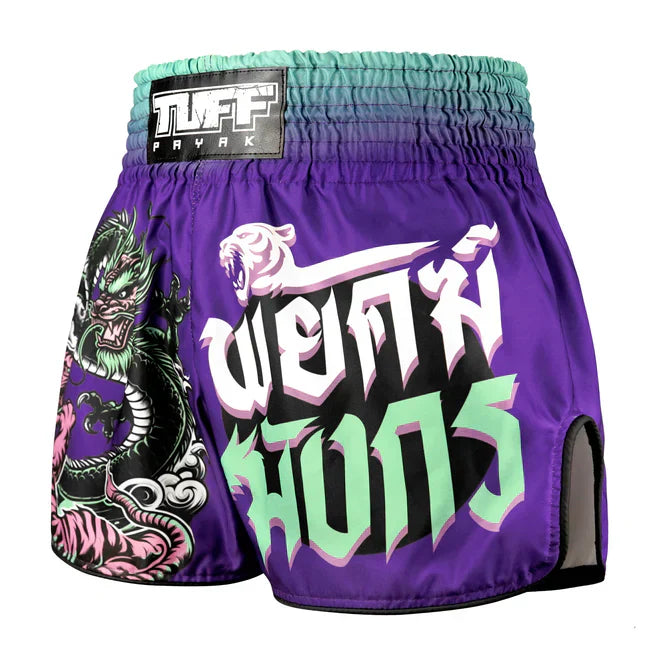 TUFF Shadow & Flame Retro Muay Thai Shorts - Sambo Store Australasia