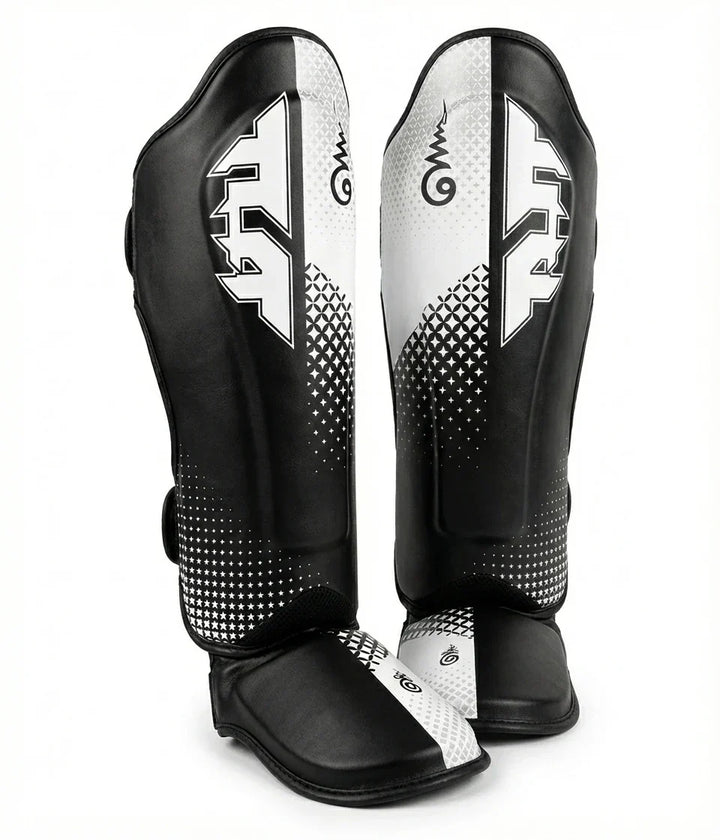 TUFF Black/White Shin Guards - Sambo Store Australasia