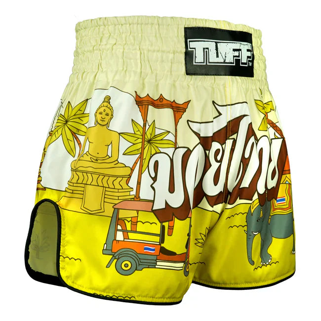 TUFF Sunshine Journey Retro Muay Thai Shorts - Sambo Store Australasia
