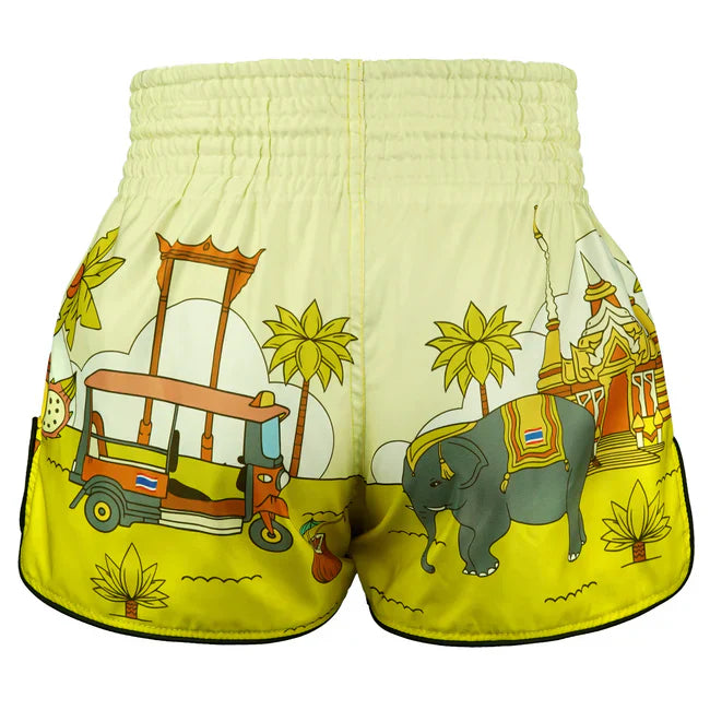 TUFF Sunshine Journey Retro Muay Thai Shorts - Sambo Store Australasia