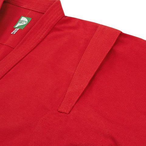 SAMBO Jacket Coat with Belt for Wrestling/Combat/Competition FIAS Approved, Red