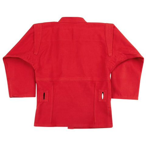 SAMBO Jacket Coat with Belt for Wrestling/Combat/Competition FIAS Approved, Red