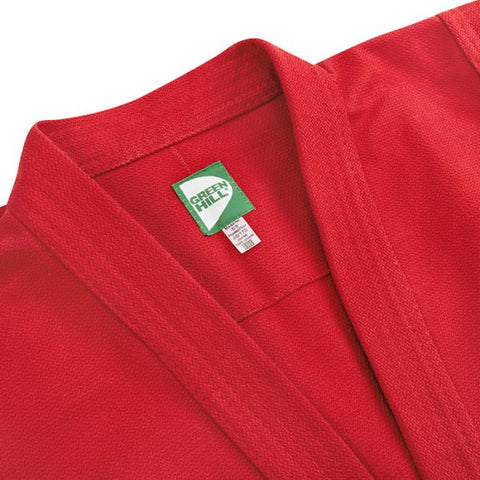 SAMBO Jacket Coat with Belt for Wrestling/Combat/Competition FIAS Approved, Red