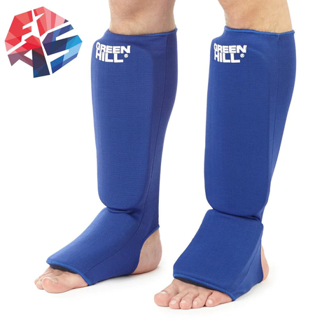 Combat Fighting Sambo Shin Guards Blue