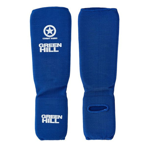 Combat Fighting Sambo Shin Guards Blue