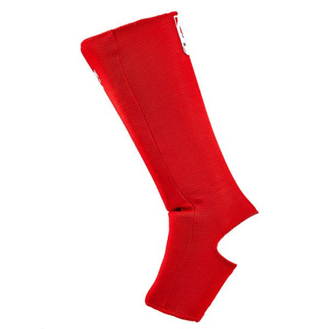 SAMBO Combat Fighting Instep Shin Guards FIAS Approved, Red