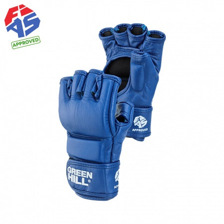 Combat SAMBO Fighting Gloves, MMA Fighting Gloves FIAS Approved, Blue