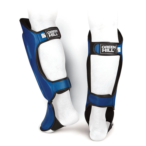 SAMBO Shin Instep Pad Guard Phoenix,Artificial Leather, Blue