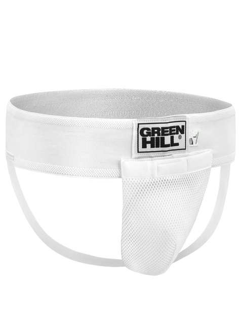 SAMBO Supporter Jockstrap with Cup for Men, White